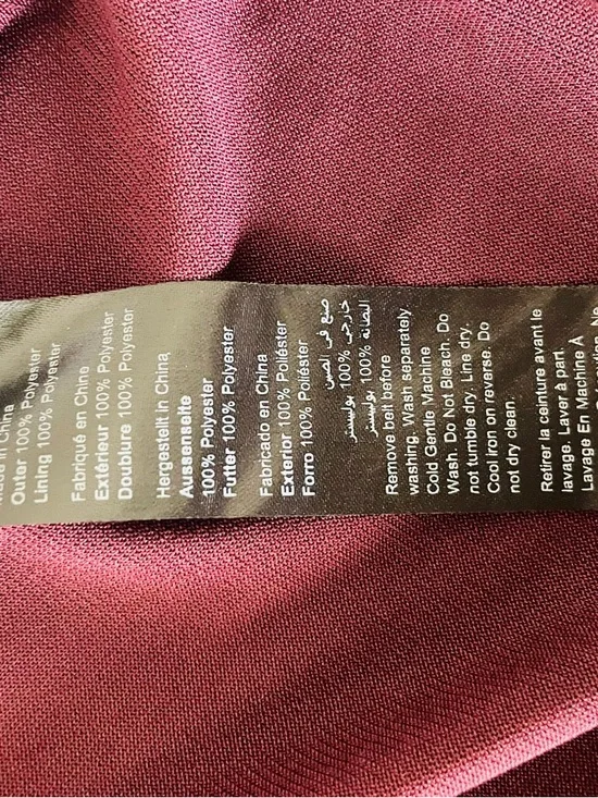 NWT City Chic Dress Burgundy - Picture 5 of 5